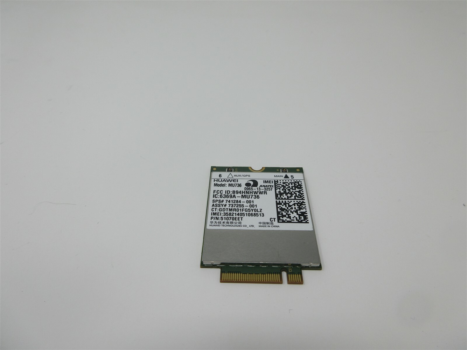 HP 14-Q029WM MU736 Laptop Wireless Wi-Fi Card 51070EET