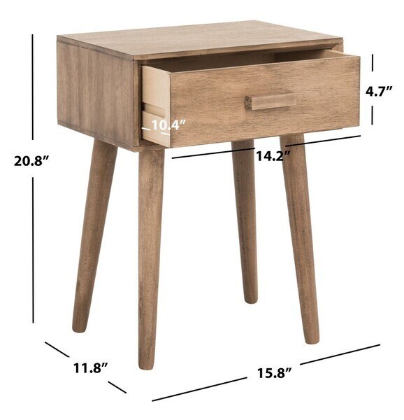 Safavieh LYLE ONE DRAWER SIDE TABLE, Reduced Price 2172752433 ACC5702B