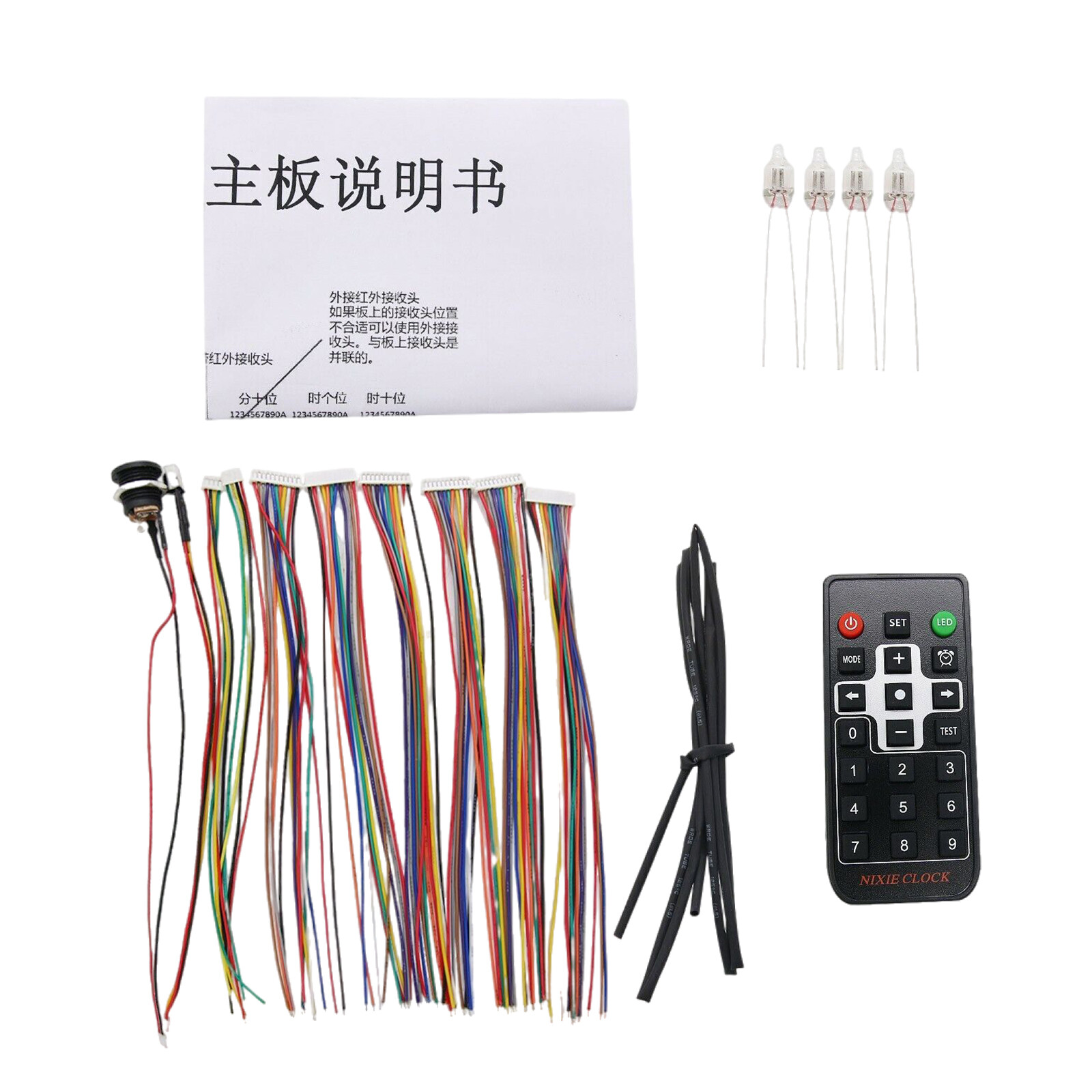6-Digit Nixie Tube Board + Nixie Tube Clock DIY Kit for in12 in14 in18 qs30-1