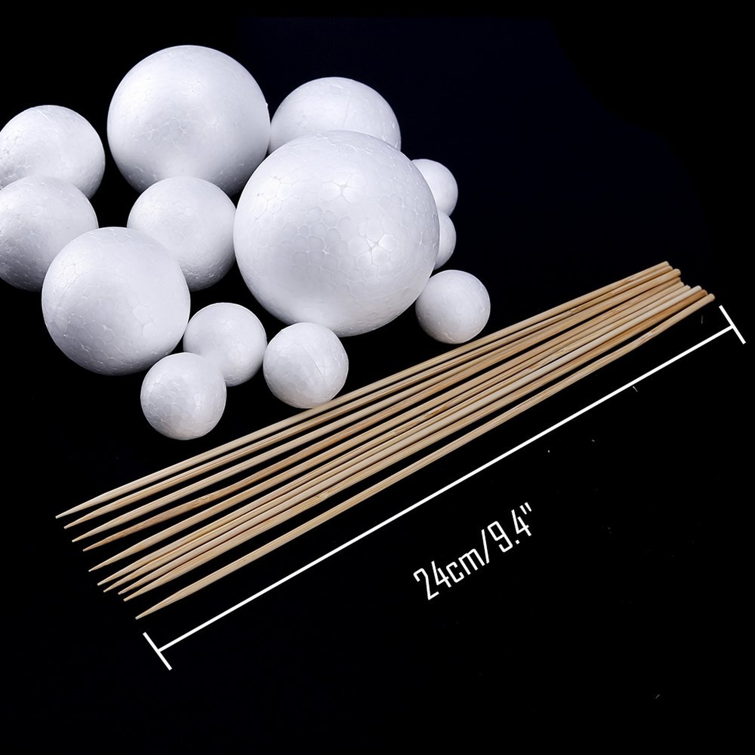 Pllieay Make Your Own Solar System Model with 14 Mixed Sized Polystyrene Sphe...
