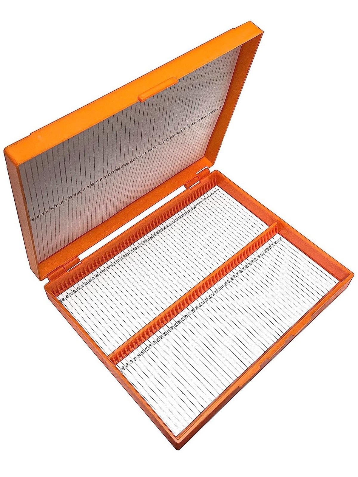 MUHWA 4PCS Microscope Slide Storage Box, 100 Places Slides Holder, Assorted C...