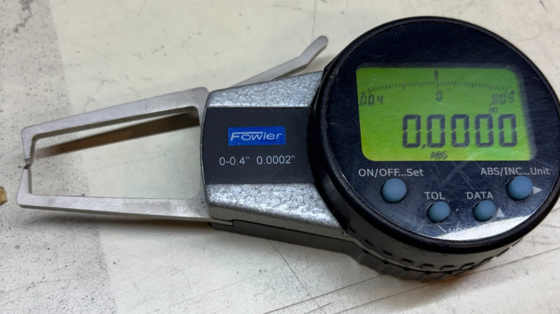 Fowler Outside Caliper Gauge , range 00-.40, .0002