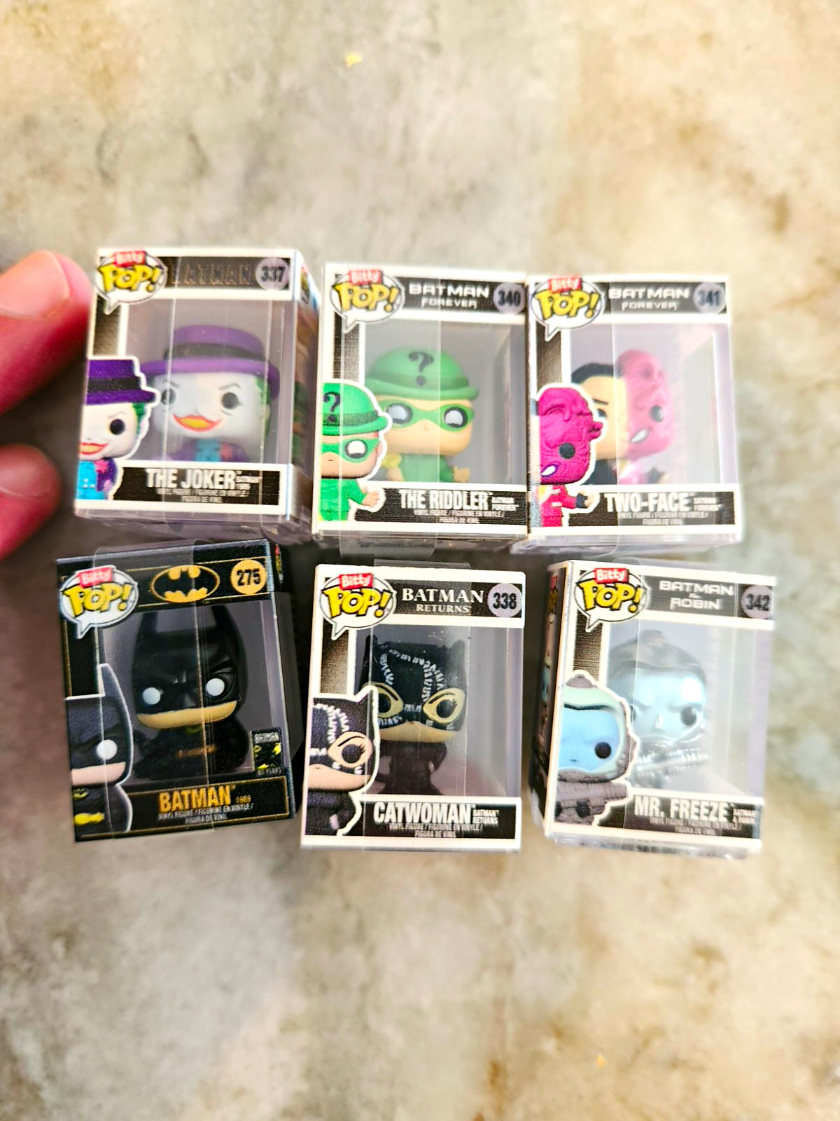 Funky Bitty Pop! Batman Lot of 6 Boxed/Unopened Batman Joker Riddler Two-Face