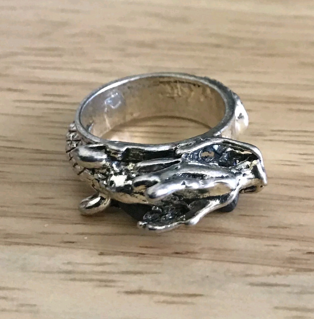Tibetan Silver Dragon Ring
