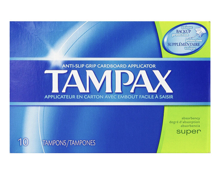 Tampax Cardboard Applicator 10 Tampons And Super Absorbency