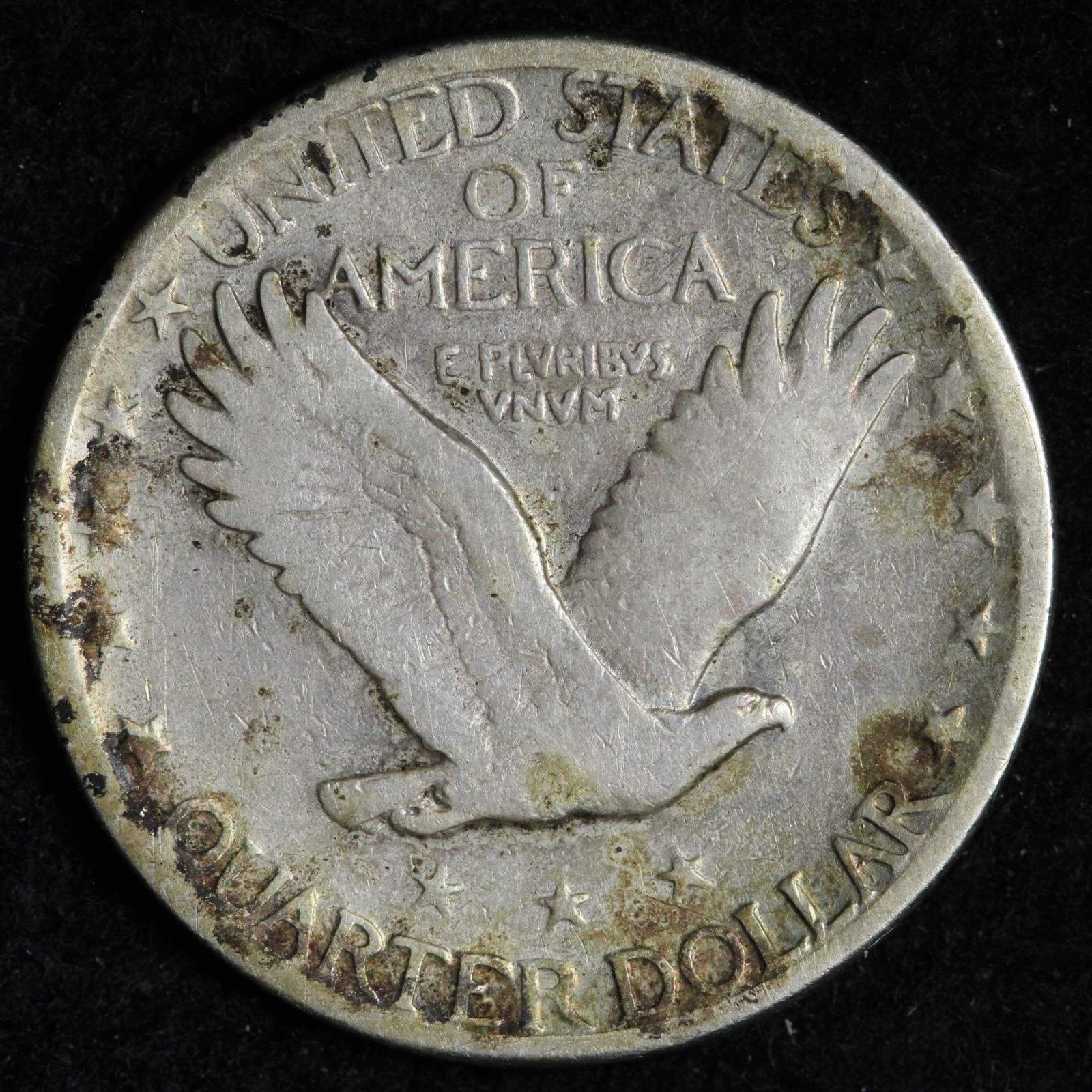 1927-D Standing Liberty Silver Quarter VF E250 DACM