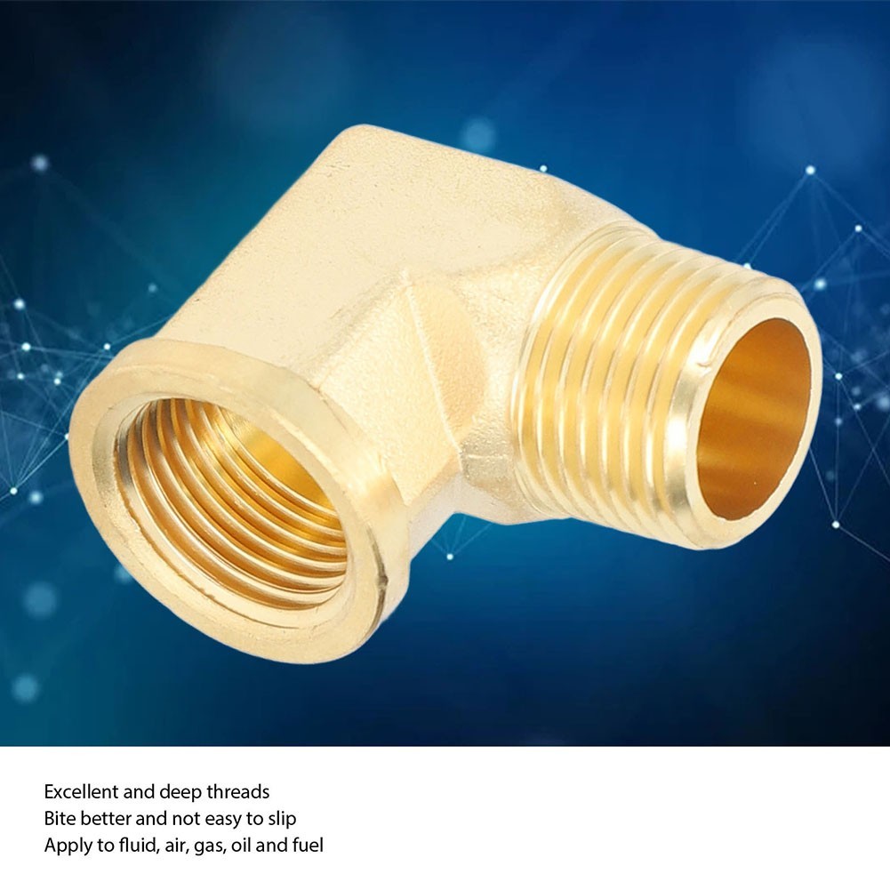 For Plumbing Systems Brass Elbow Pipe Fitting NPT Brass Coupler Optional Model