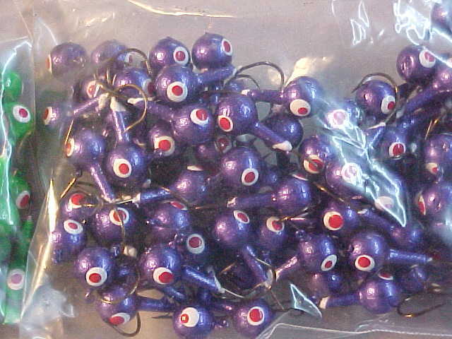 100 NEW SIZE 2 FLOATING JIG HEADS 1/4 WALLEYE JIGS OZ. ASSORTMENT #11