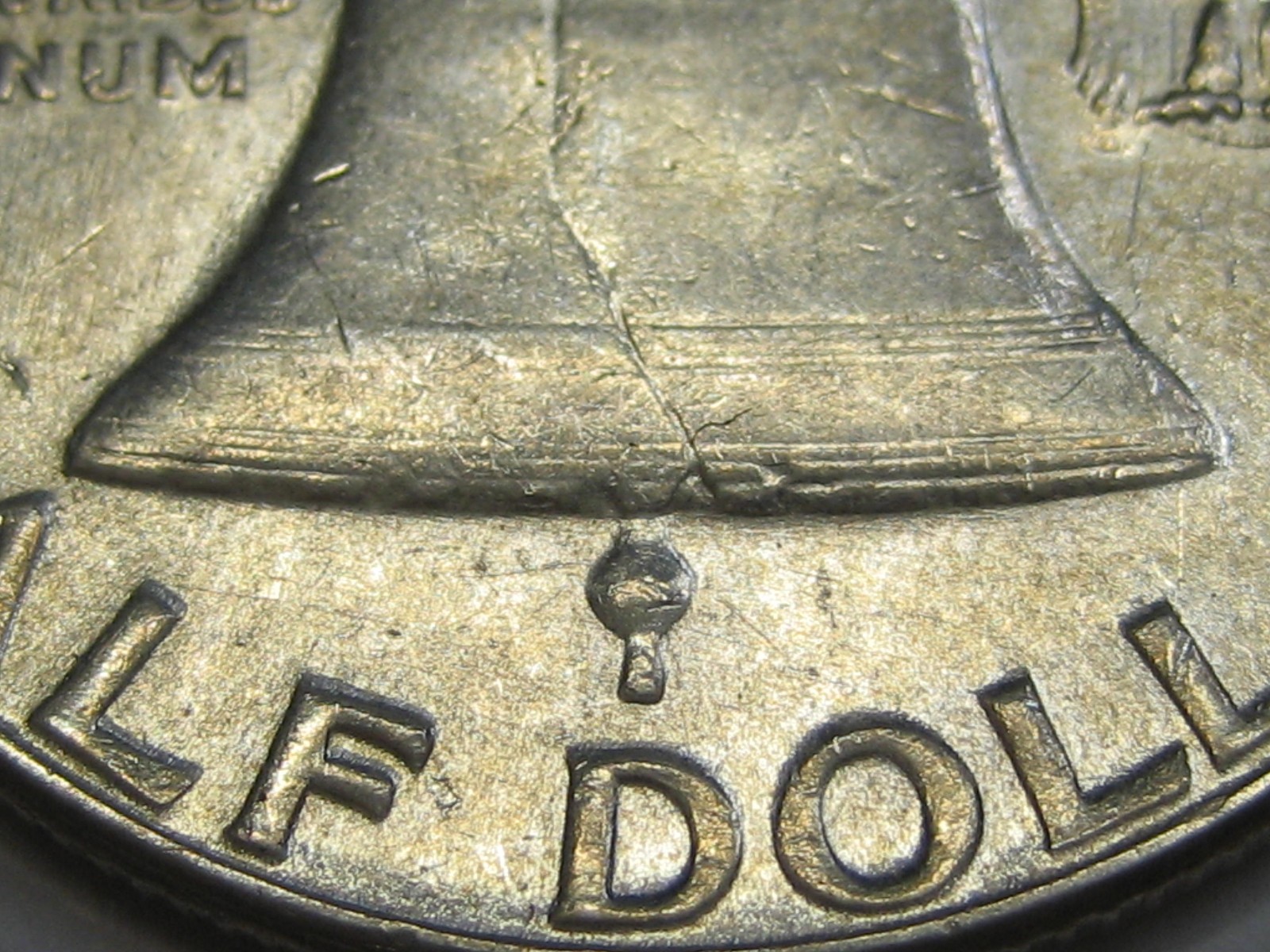 1955 Silver Half dollar "Bugs Bunny" in AU circulated condition.
