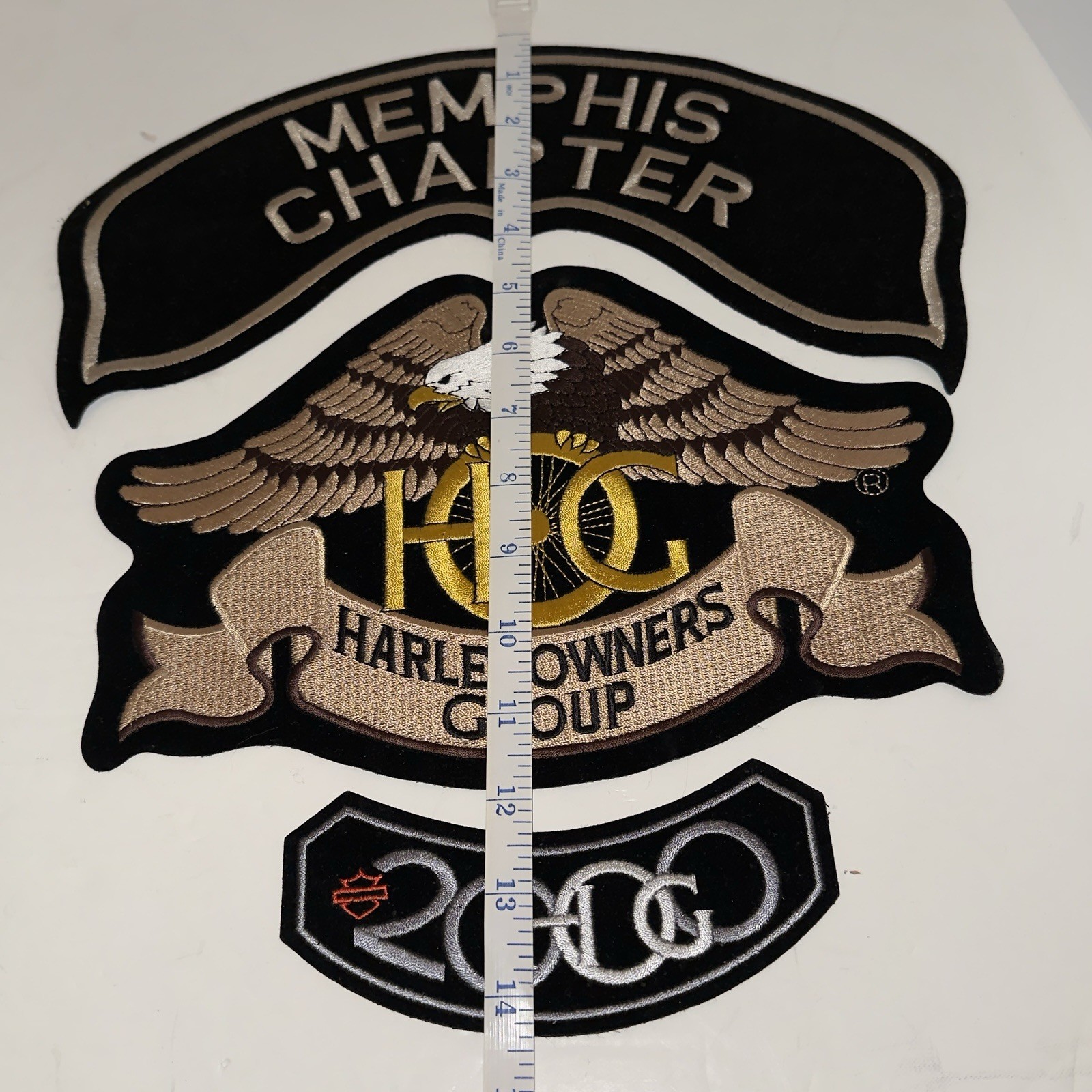 HARLEY RARE 2000 VTG Memphis CHAPTER HARLEY OWNERS GROUP HOG MEMBER PATCH