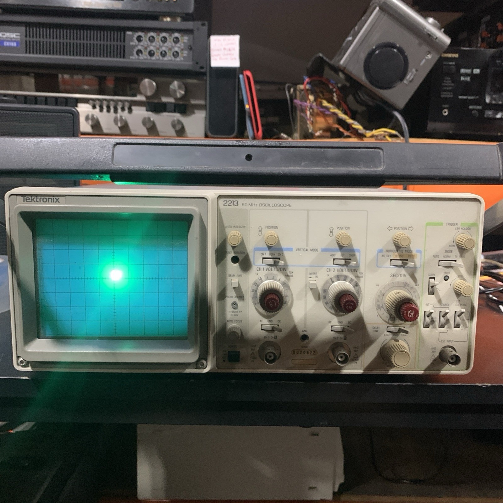 Tektronix 2213 60 MHz Portable Two Channel Analog Oscilloscope