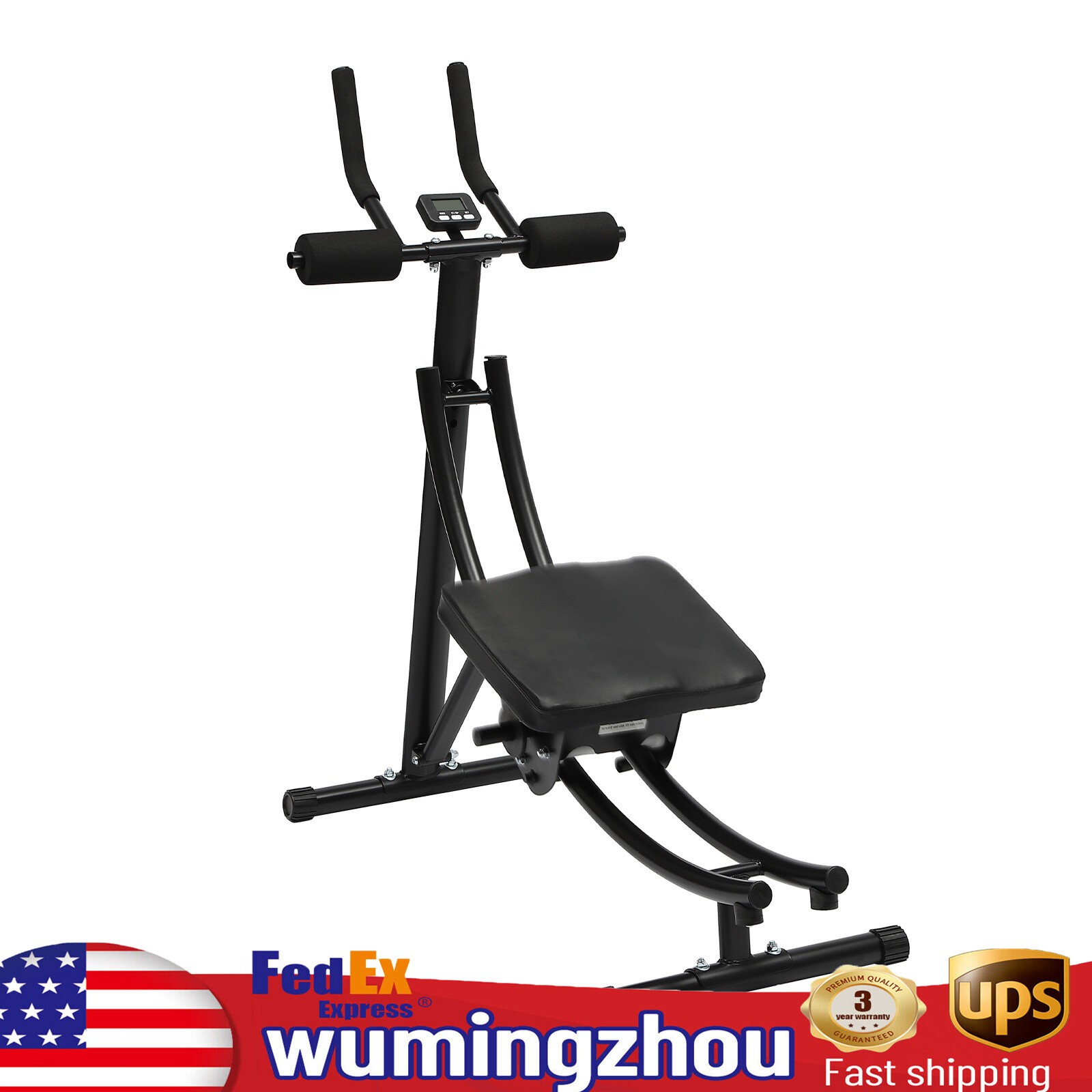 Abdominal Crunch Core Abdominal Workout Ab Trainer Machine Coaster For Home&Gym