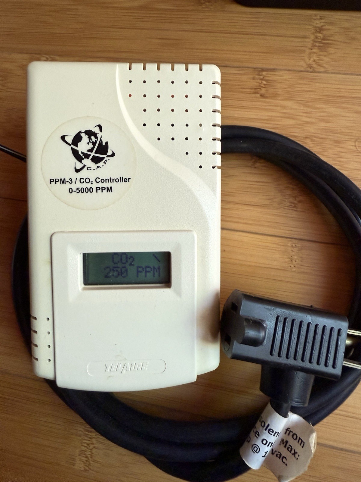 Custom Automated products CAP CO2 Monitor/Controller PPM-3