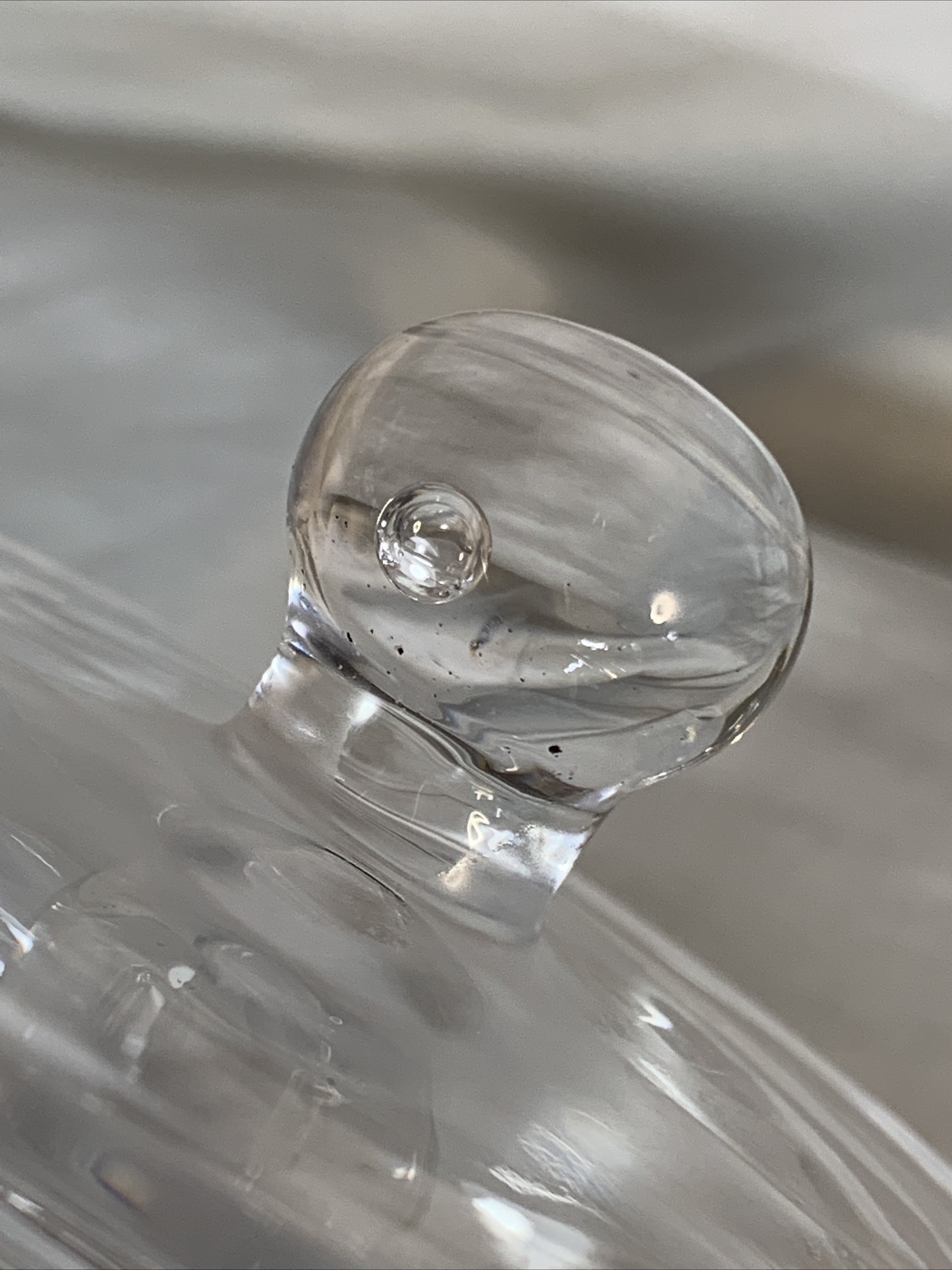 Clear ~ Round Covered Dish 3.5" Tall ~ CH-8950