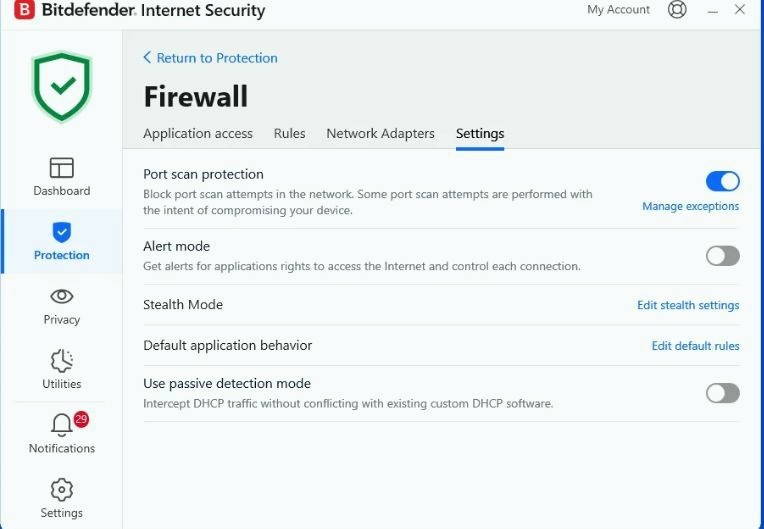 Bitdefender Internet Security - 3 Years 10 Windows Devices / Daily VPN