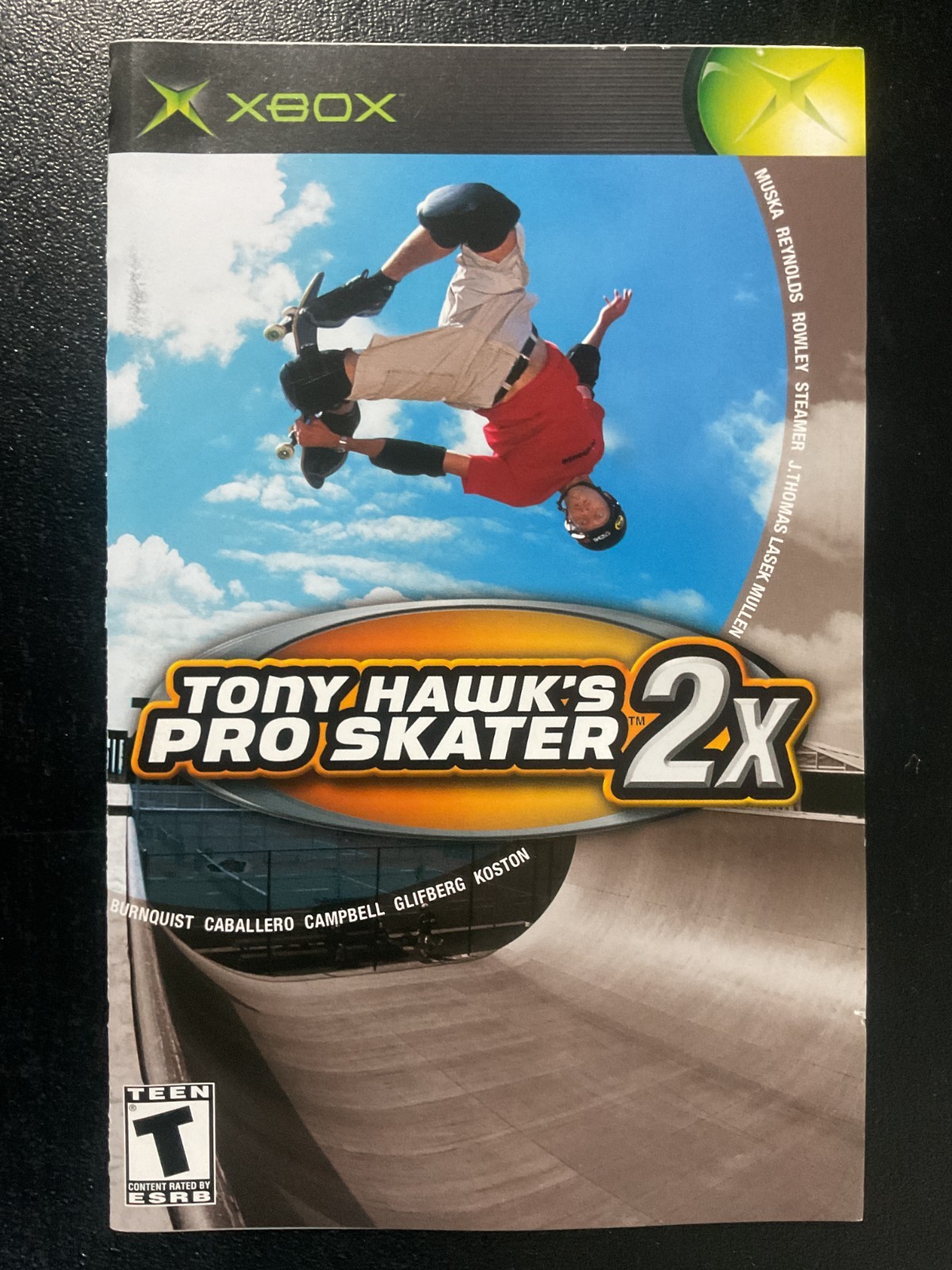 Tony Hawk's Pro Skater 2x Microsoft XBOX Instruction Manual Only