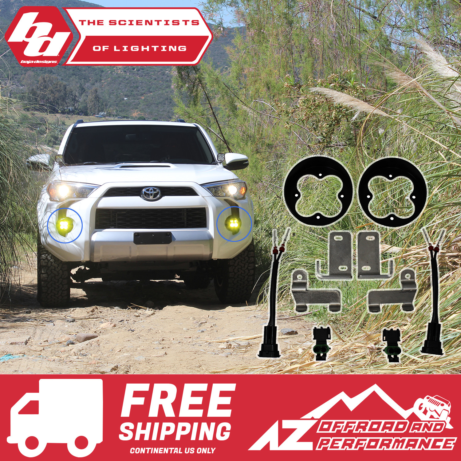 BAJA DESIGNS Fog Light Kit For Toyota Tacoma/4Runner/Tundra 447110