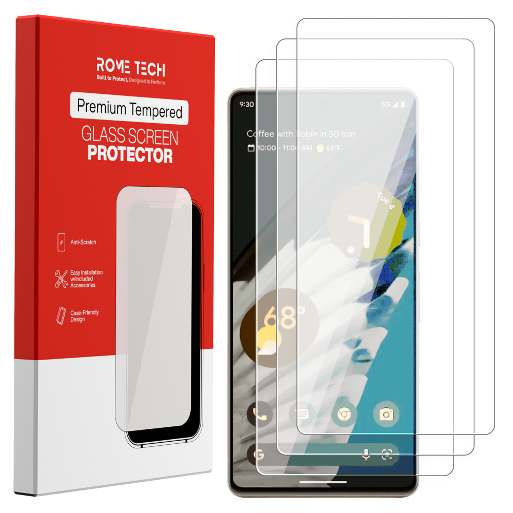 For Google Pixel 7 Pro Tempered Glass Screen Protector (3 Per Pack)