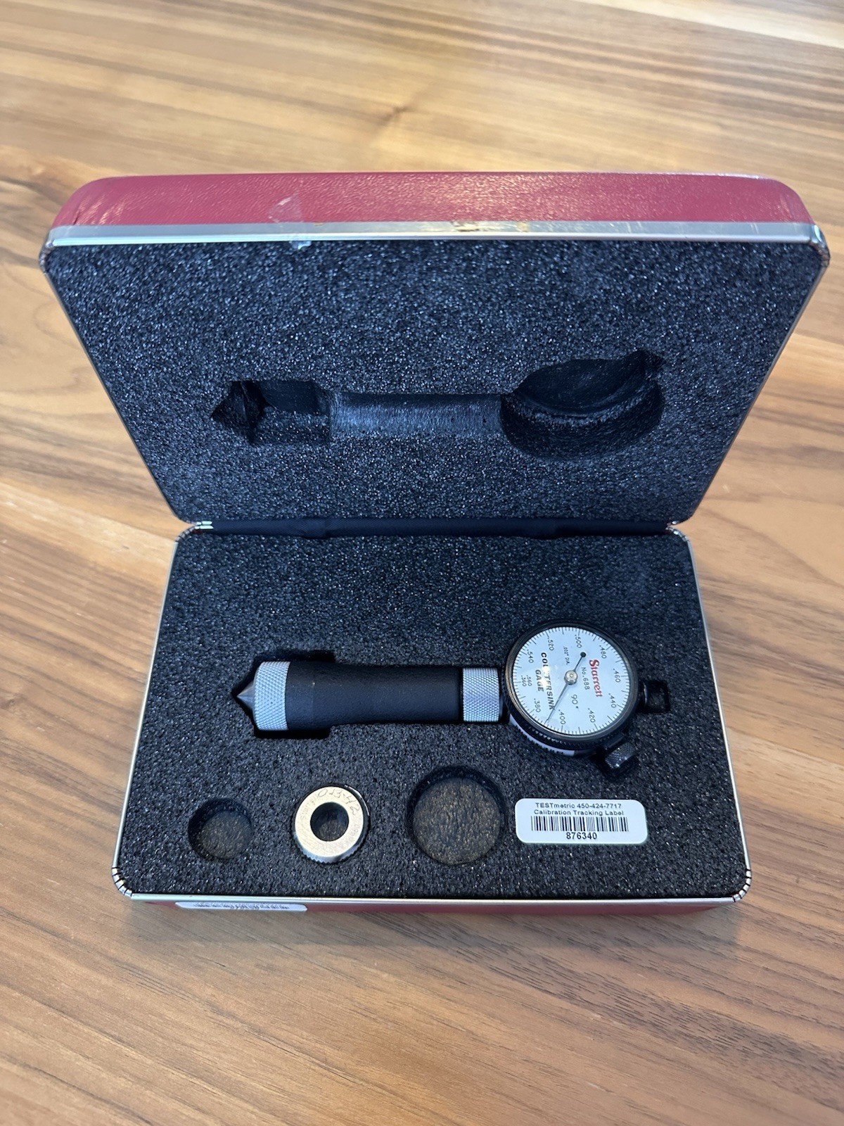 Starrett 688-3z Countersink Gage .360-.560" Range, 90 Deg Angle with Case