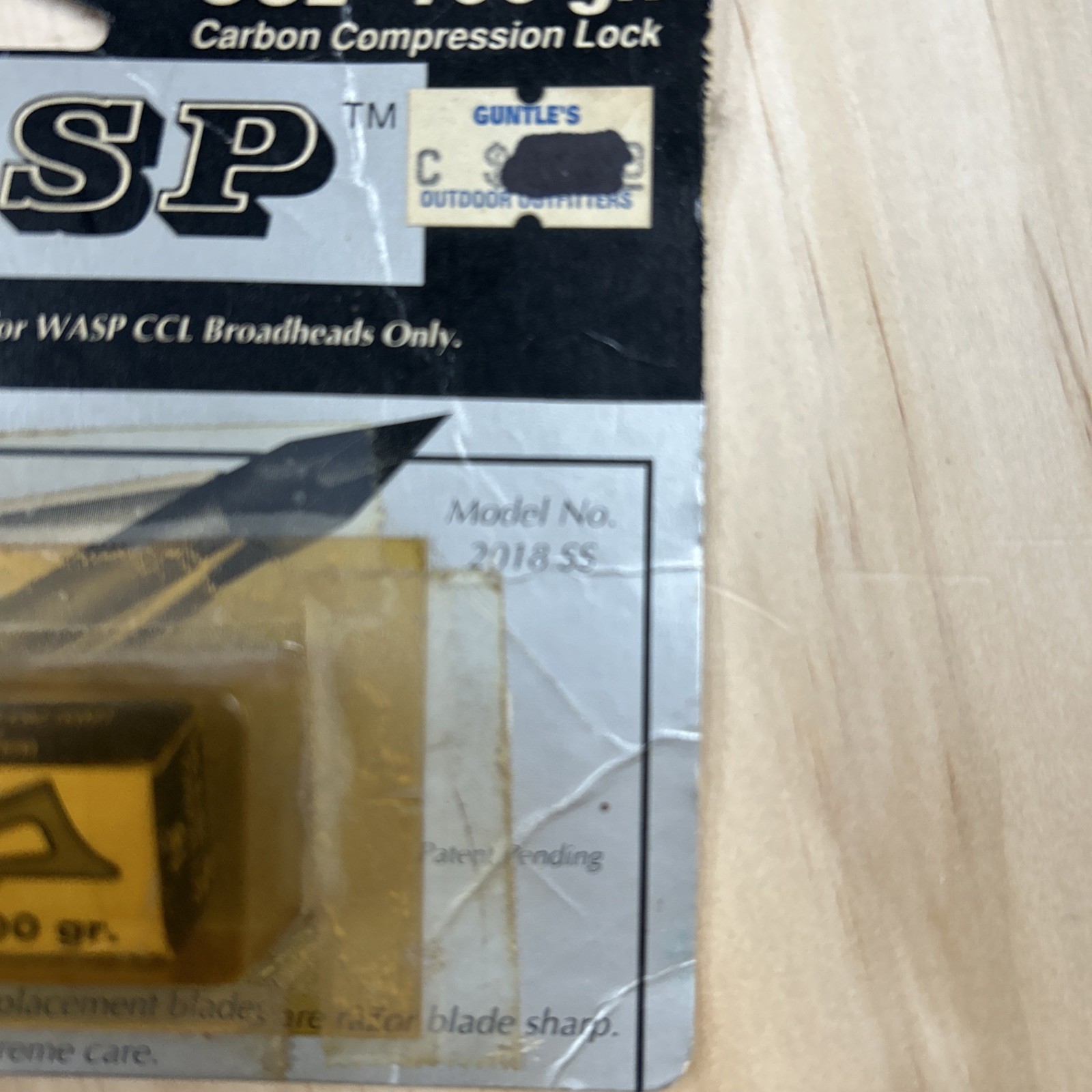 18 Wasp 100 grain CCL 1 1/8" replacement blades Model 2018 ss