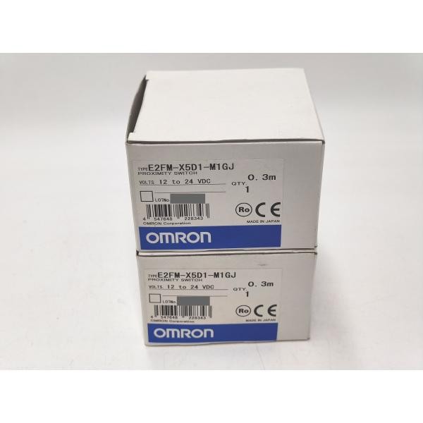 2pcs OMRON E2FM-X5D1-M1GJ 12to24VDC 0.3m Japan Free Shipping [New]