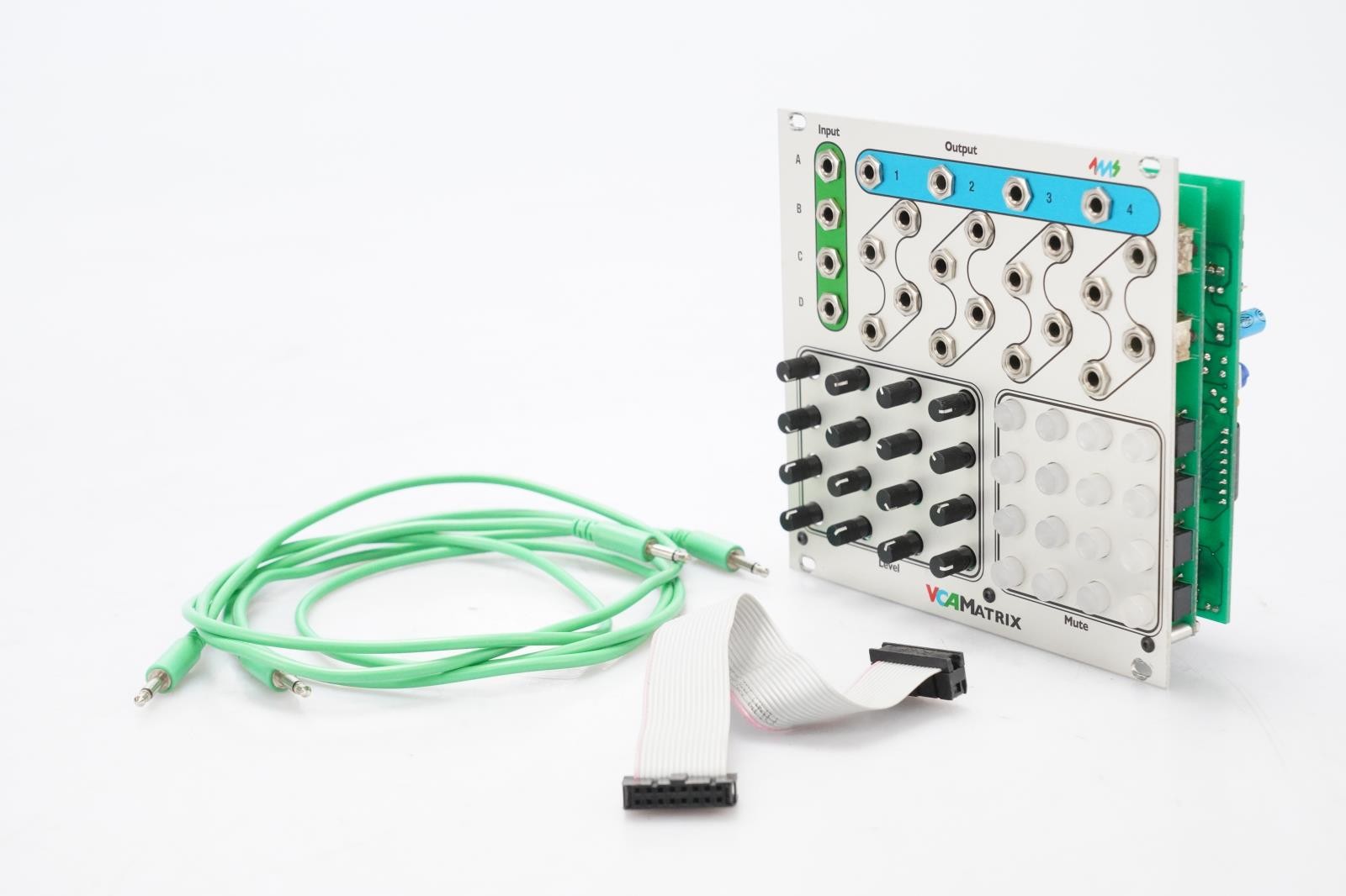 4MS VCA Matrix Eurorack Module w/ CV Patch Cables #52437