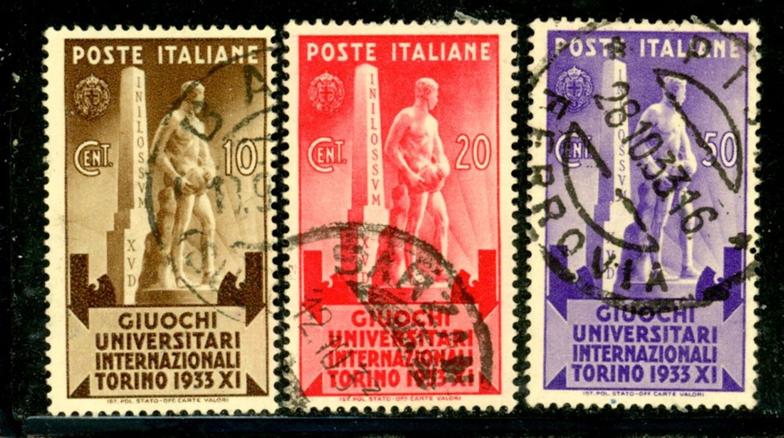 Italy Scott # 306 - 308 - Used - Nice Centering                      (25-C235)