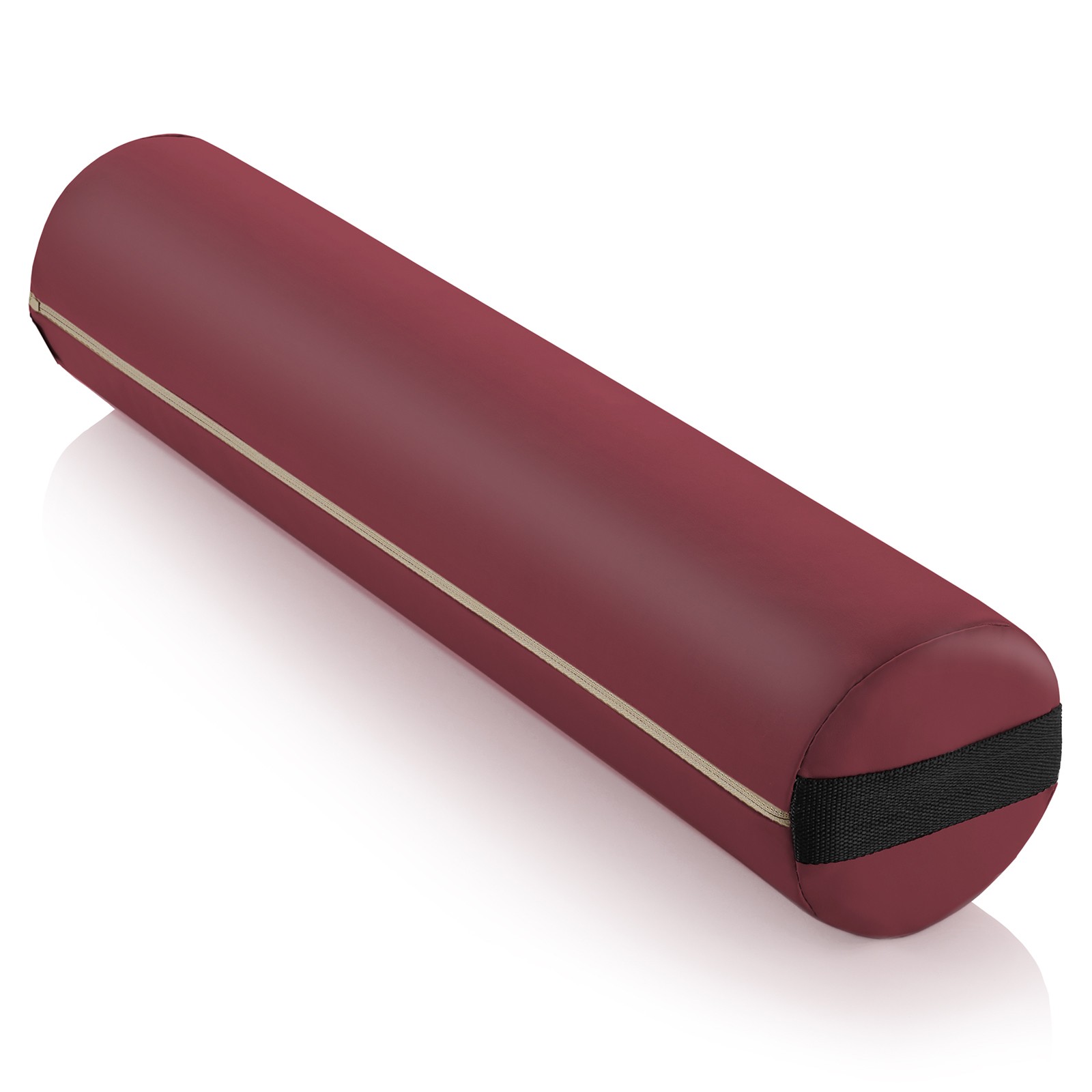 6" Massage Table Full Round Bolster Pillow Headrest Cushion - Burgundy