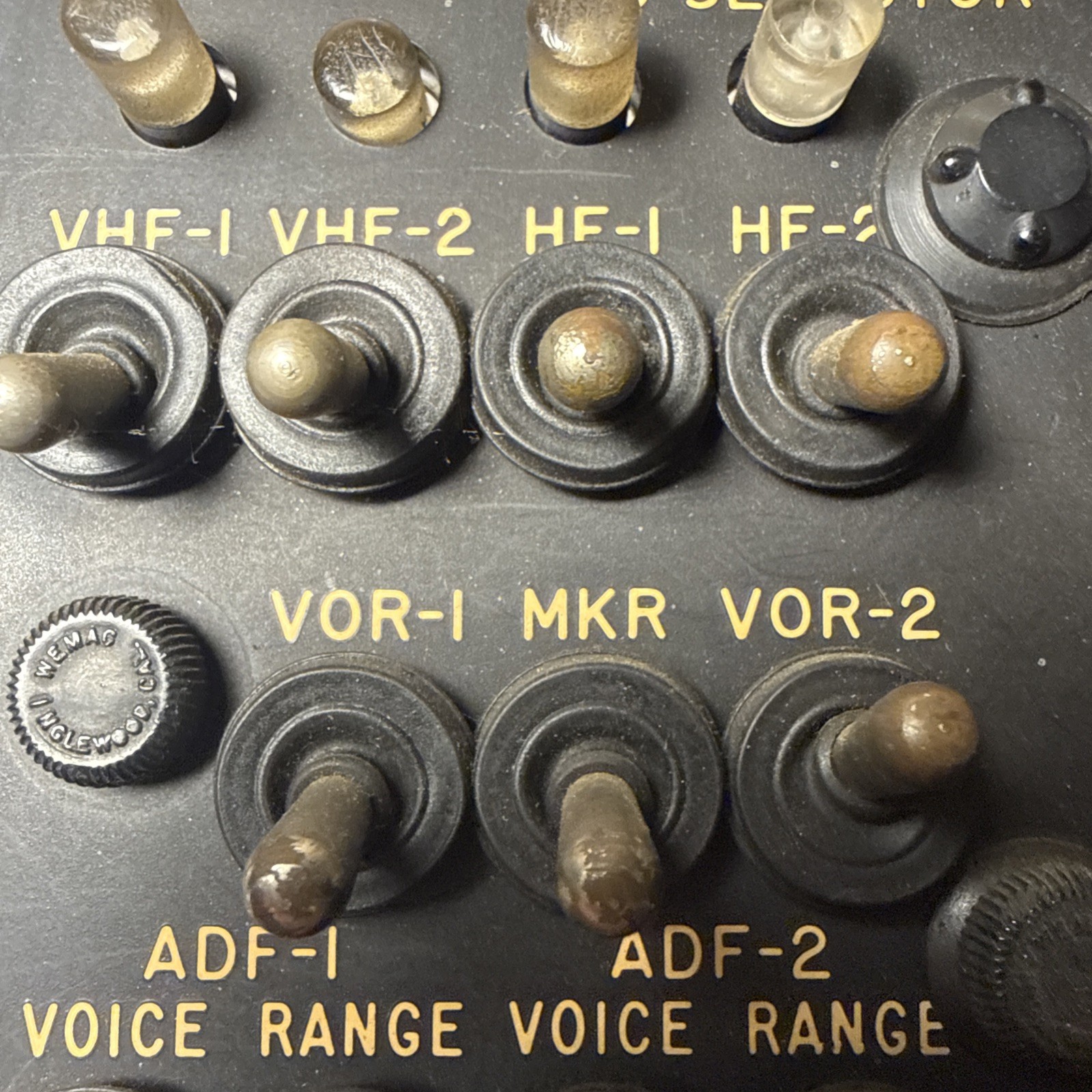 Vintage Aviation Gables Engineering Audio Control Panel PN: G-586-11