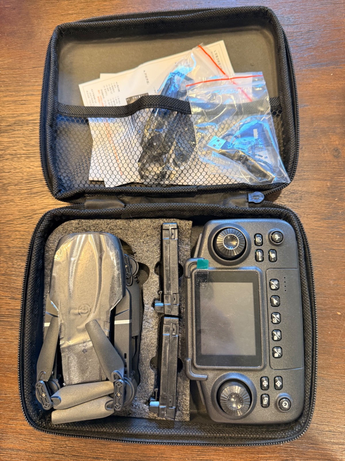E99 Drone Black with case NEW