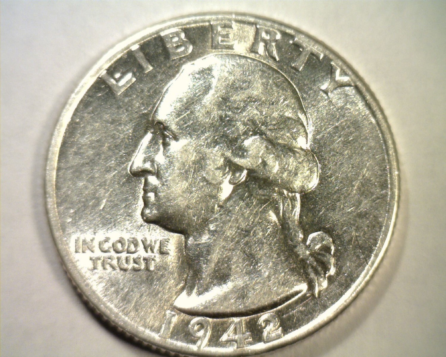 1942 WASHINGTON QUARTER CHOICE ABOUT UNCIRCULATED CH. AU NICE ORIGINAL COIN