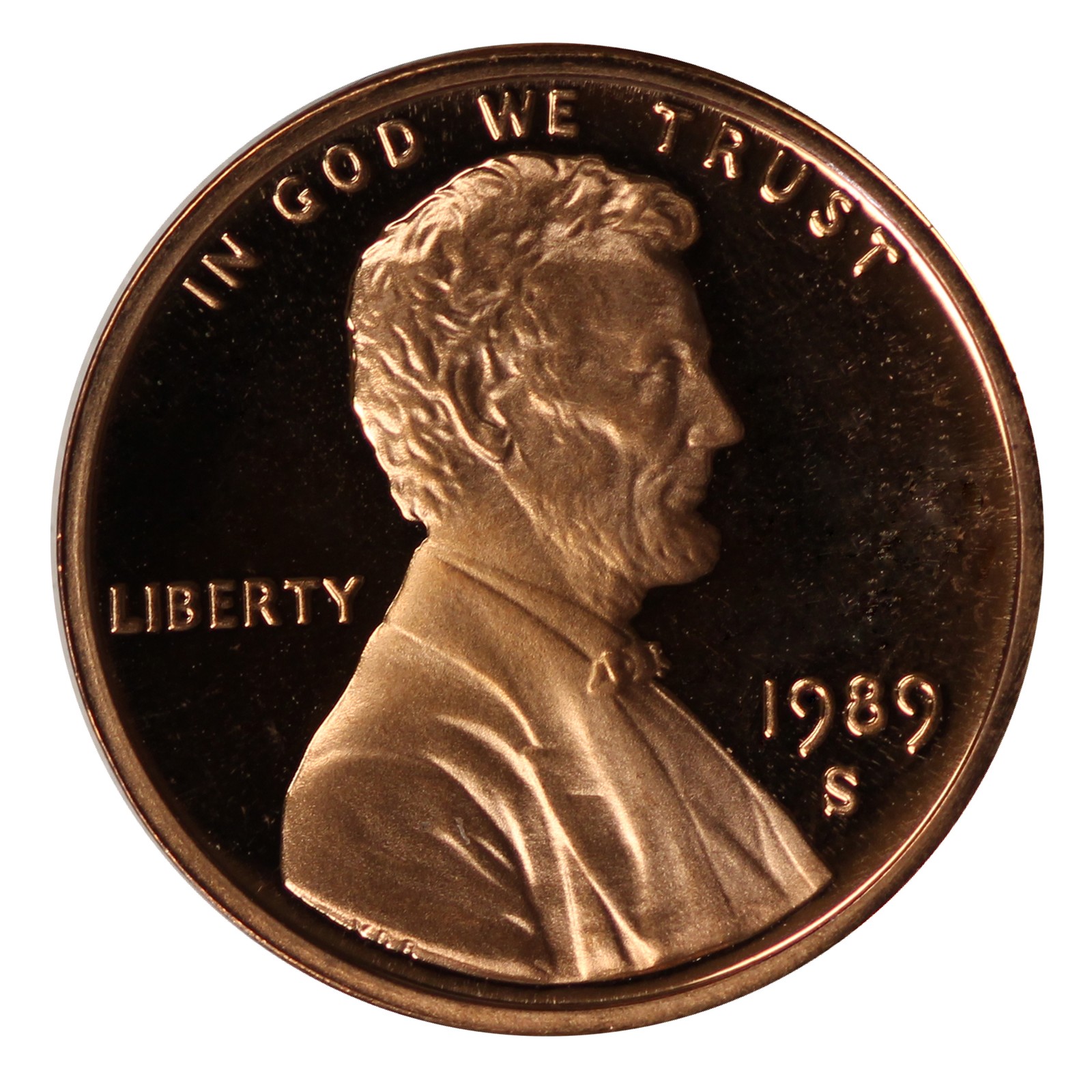 1989 -S Lincoln Memorial Cent Gem Proof Single Coin