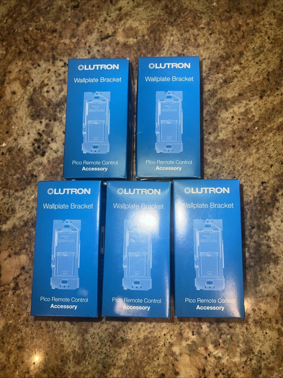 LOT OF 5 Lutron PICO-WBX-ADAPT Pico Wall Bracket - Mount Pico to Box, Drywall