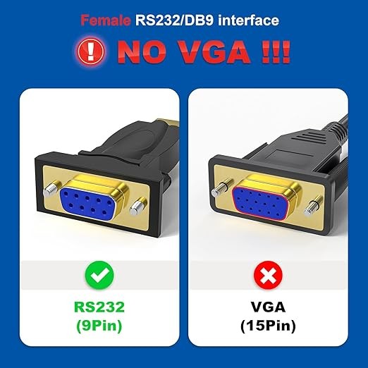 USB To RS232 Serial DB9 Adapter Cable
