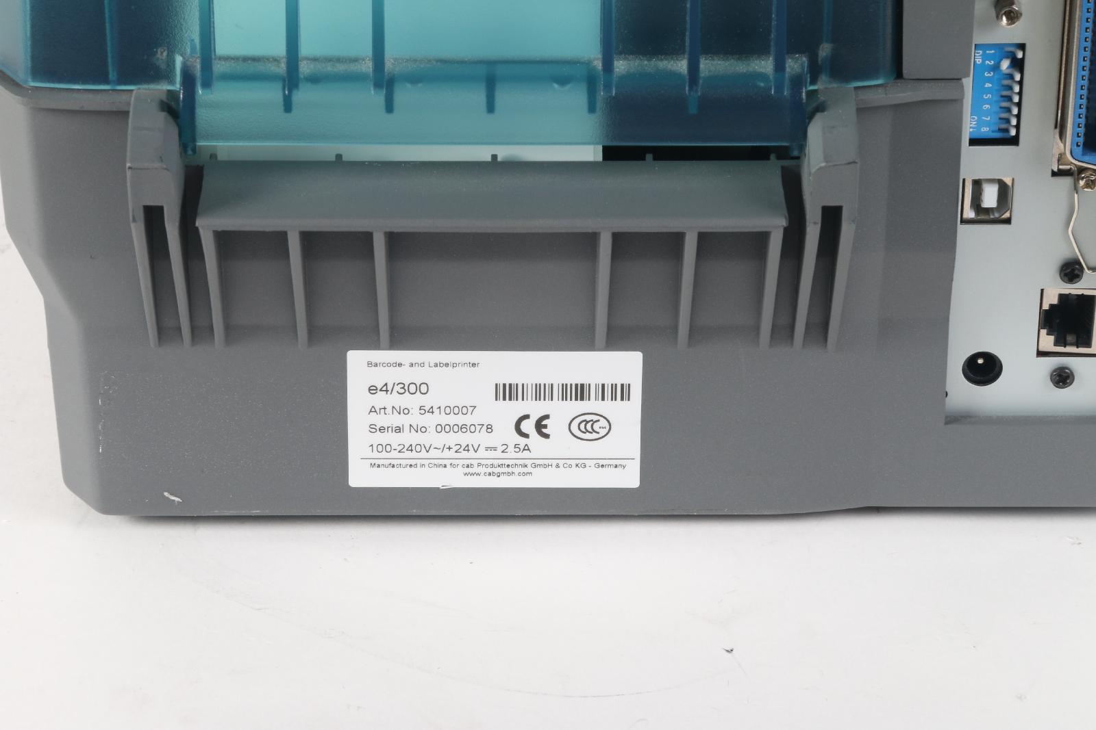 Cab e4/300 Label Printer - Tested Working