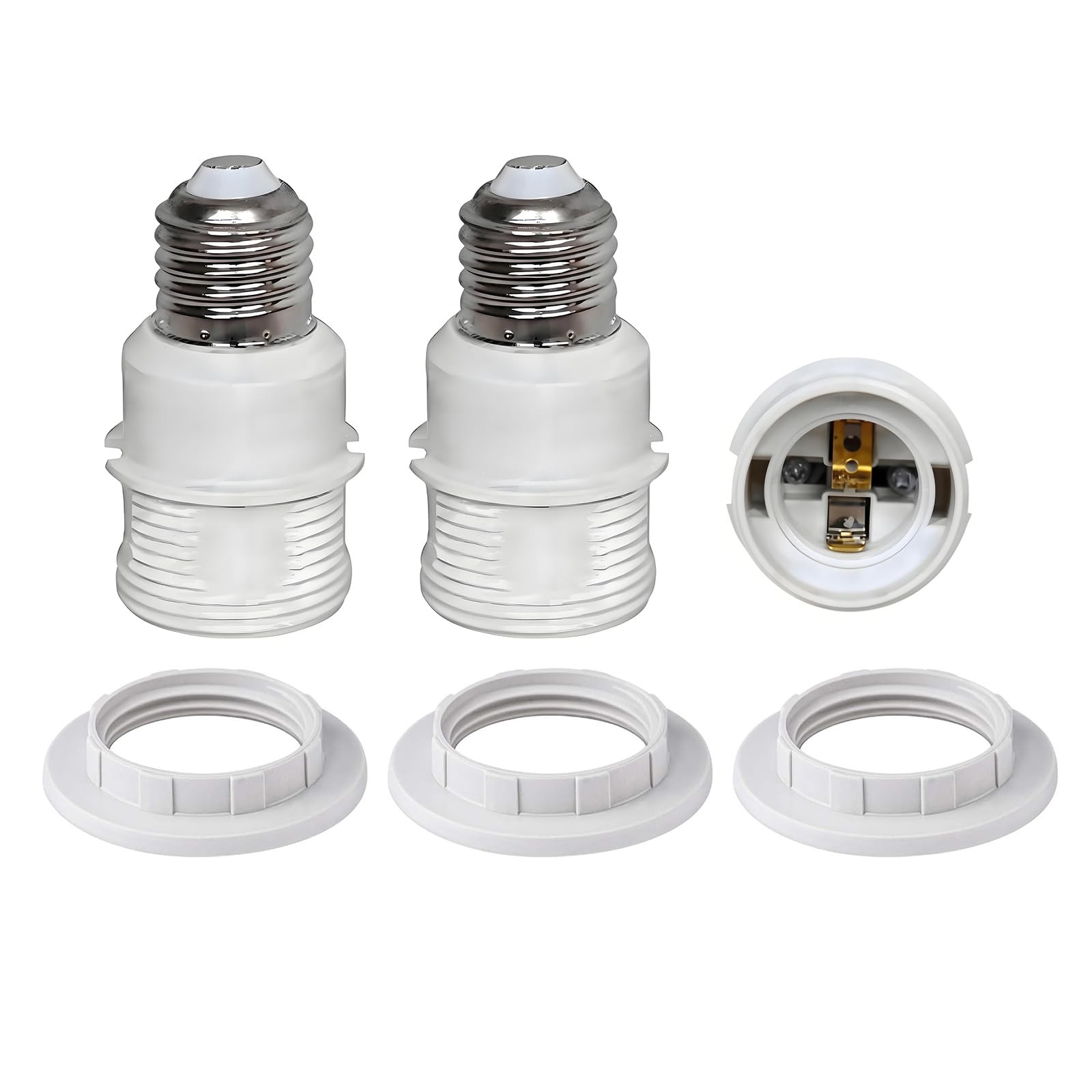 TWDRTDD E26 to Socket Extender,7.4cm/2.91 inches E27/E26 Light White