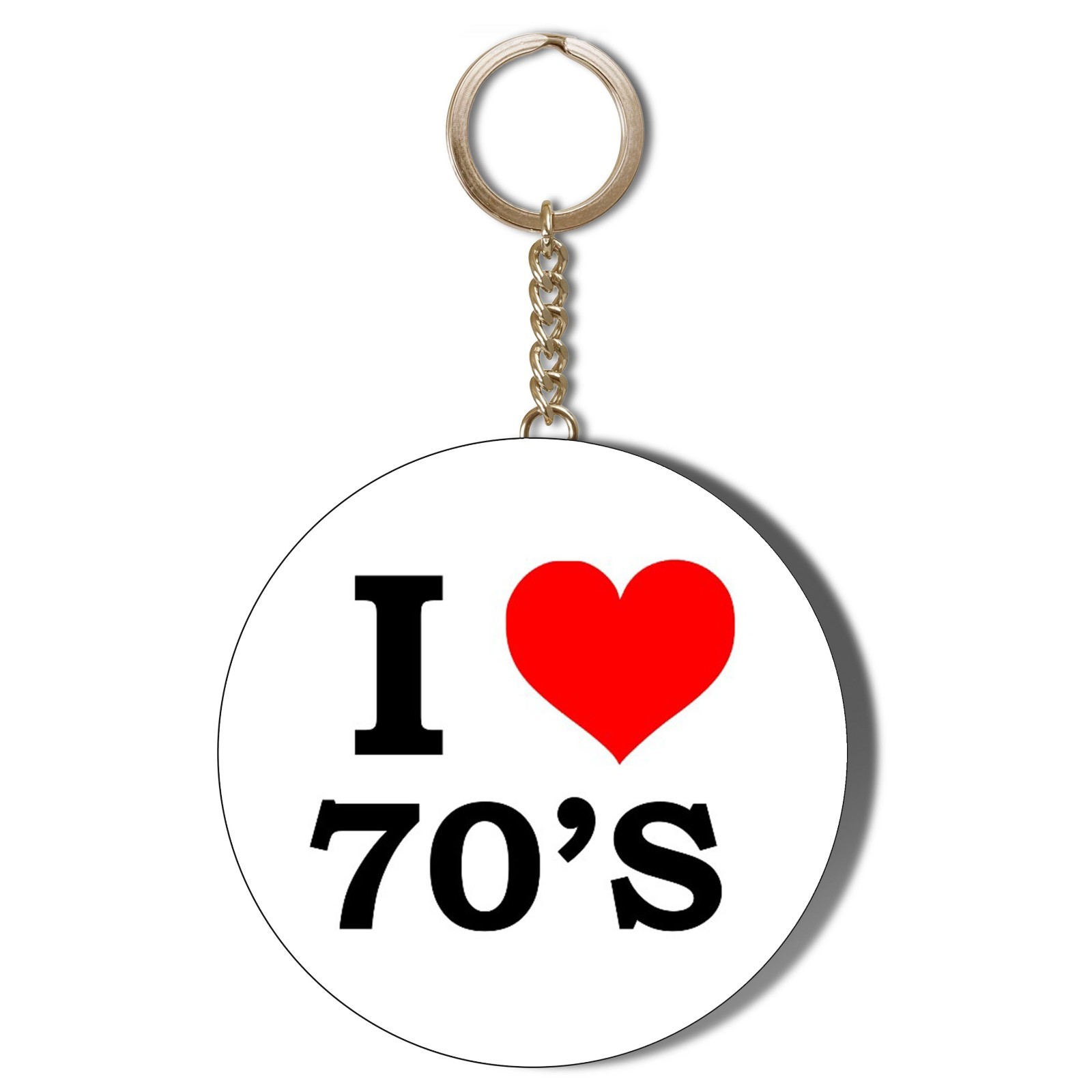 I LOVE THE 70'S - 58mm KEYRING BOTTLE OPENER