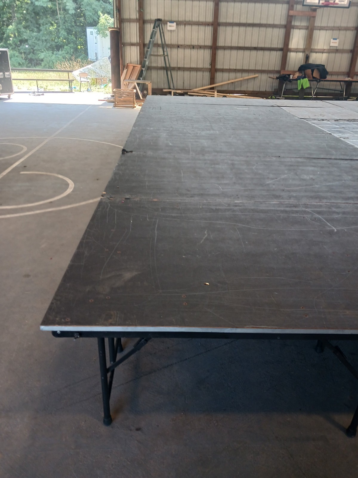 Complete Portable platform Stage riser with Rails. 12x16 or 8x24. Choose height!