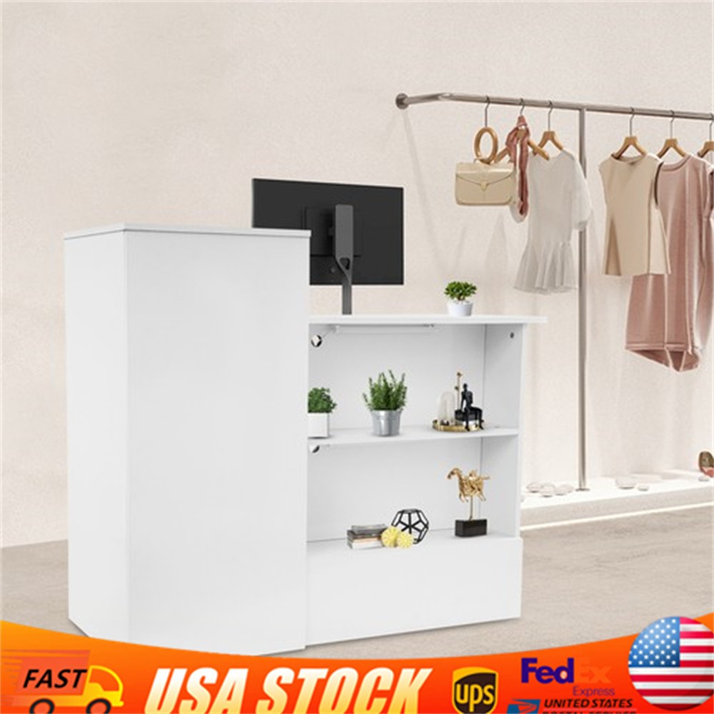 Office Reception Desk with Counter Salon Retail Checkout Counter Front Desk