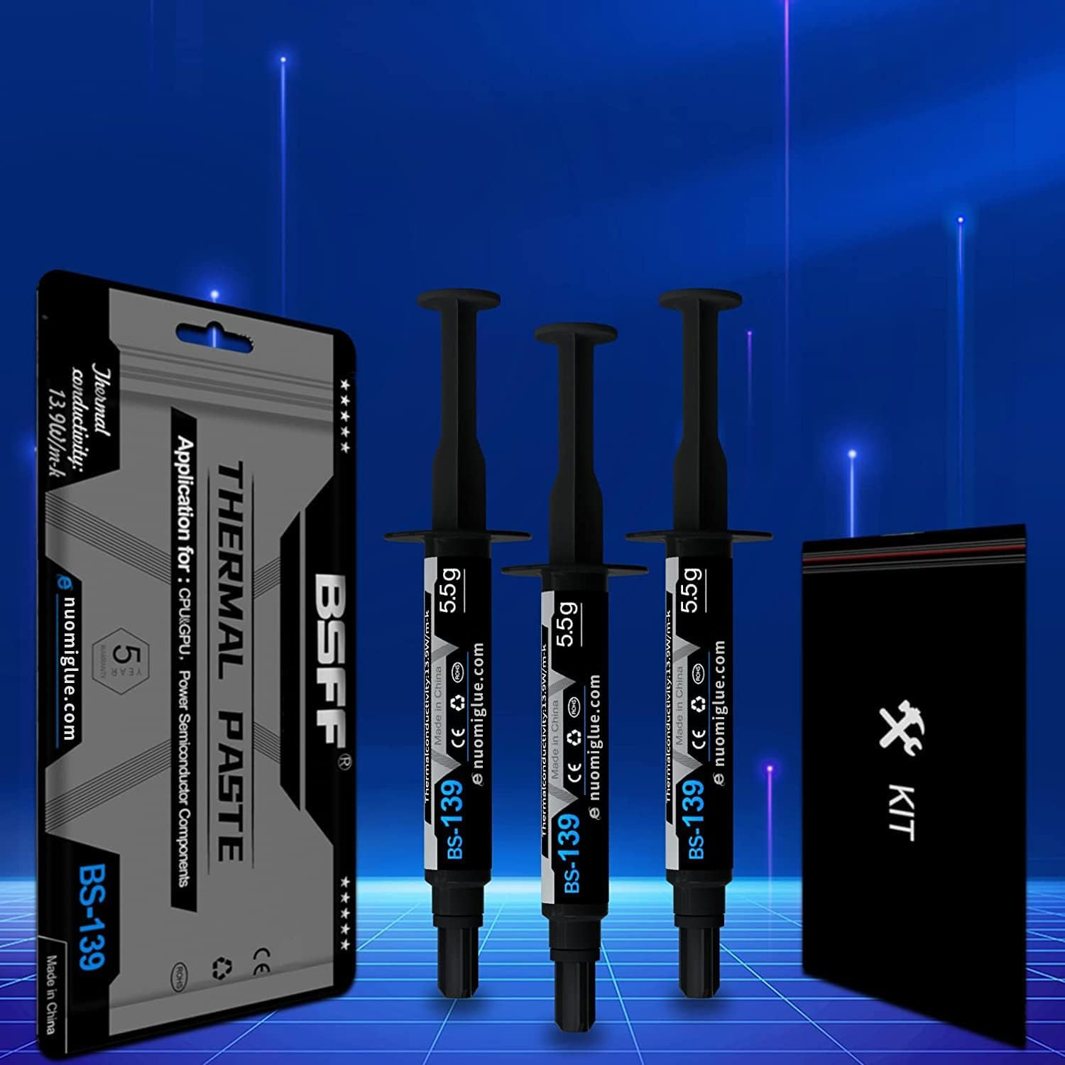 Thermal Paste, 16.5G with Toolkit CPU Paste Thermal Compound Paste Heatsink for