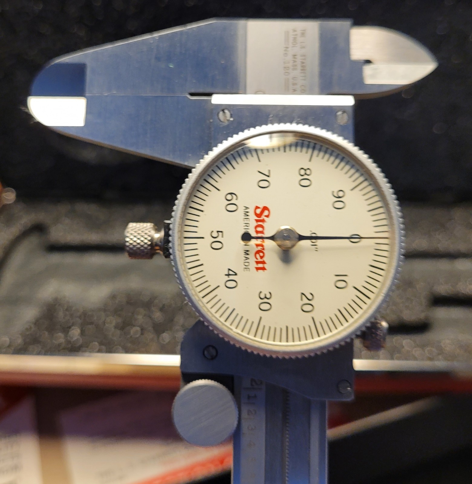 NOS Starrett 120Z-6 Dial Caliper 0-6" .001" EDP 55951 Made in USA - Mint in Box