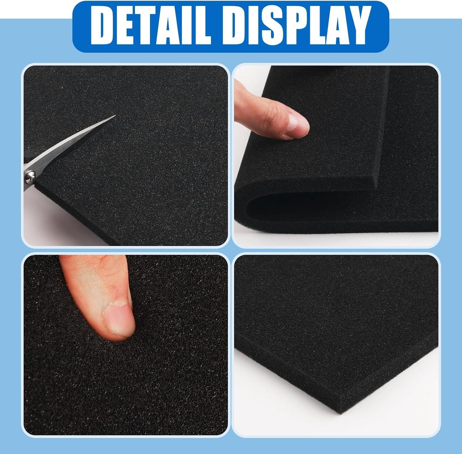 2PCS ,12×8 Inch Soft Sponge Battery Protector Mat for Shock Absorption & Batt...