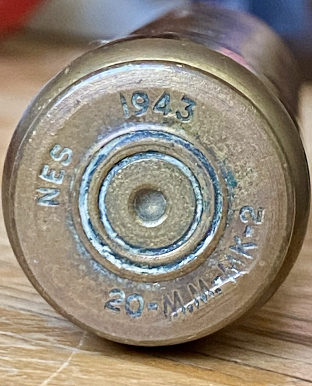 WW2 Militaria 1943 Brass Casing