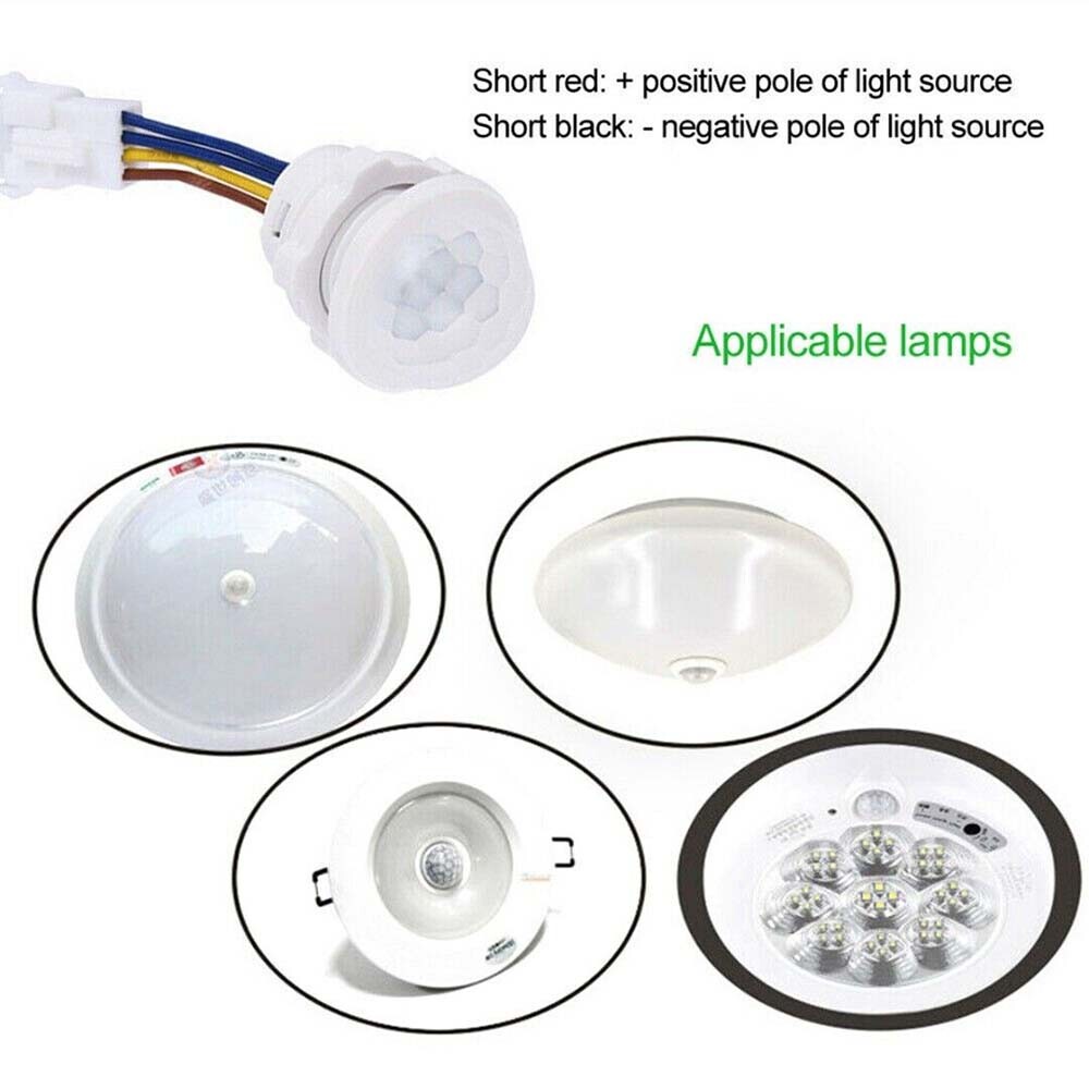5Pc PIR Infrared Motion Sensor Detector 110V Smart Switch Light Lamp Switch Auto