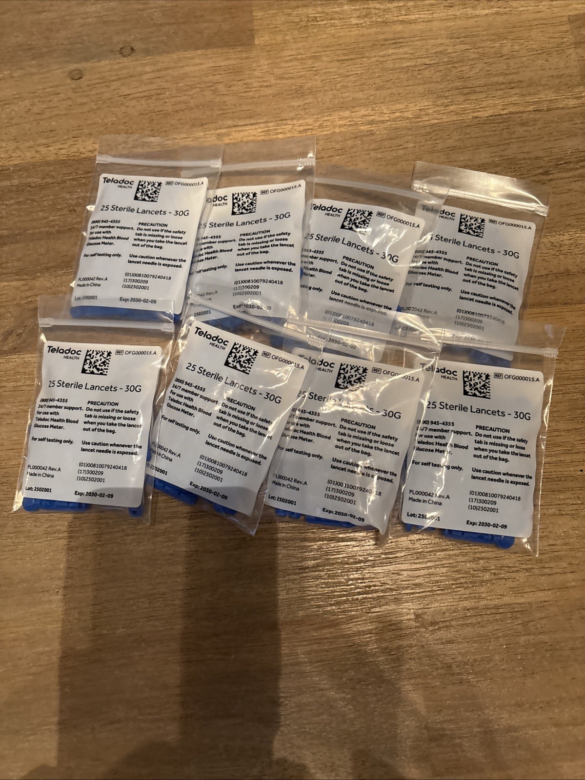 Lot 8 Sterile Lancets 30G