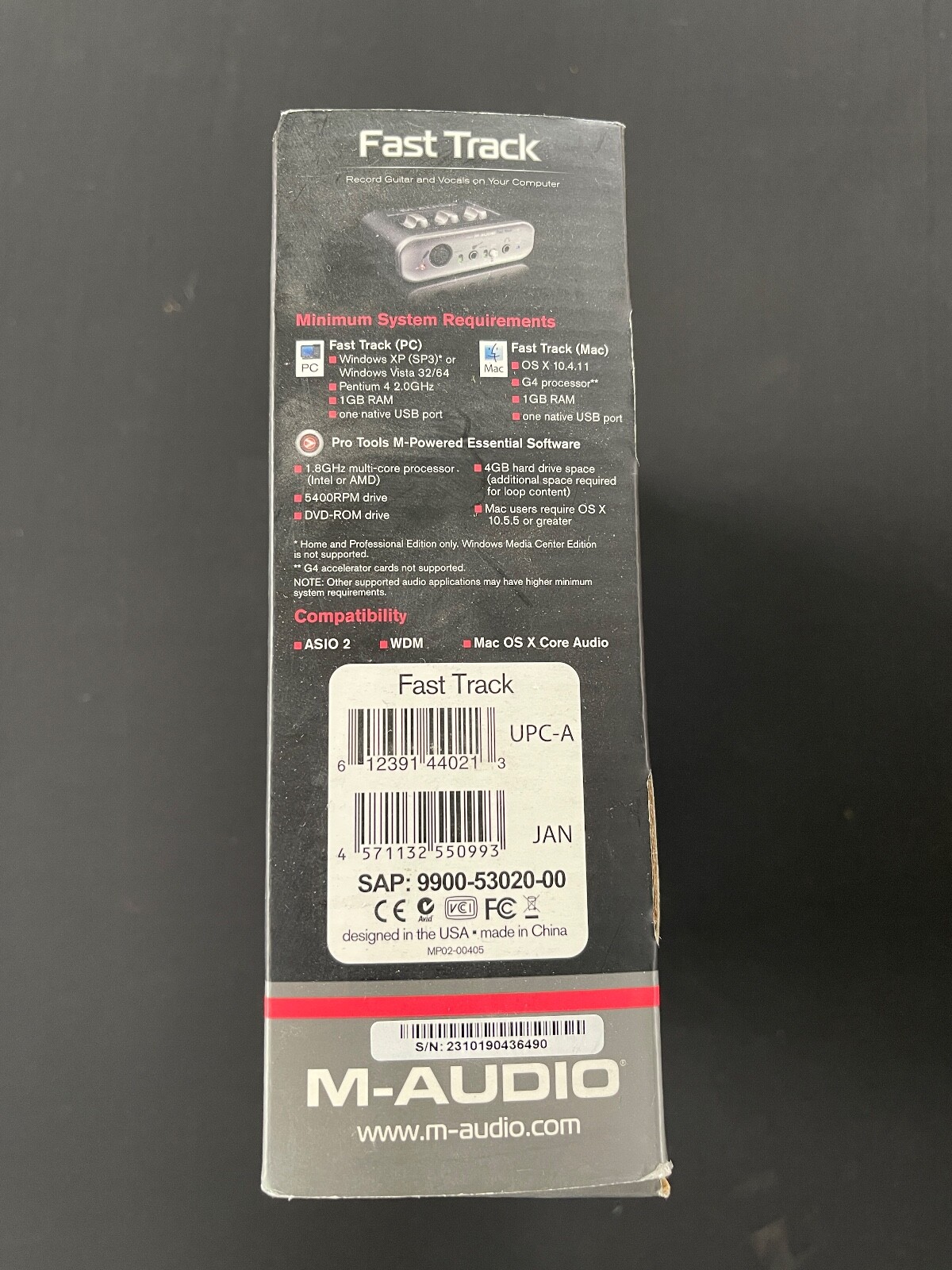 M-Audio ML03-00454 Fast Track Digital Audio Recorder