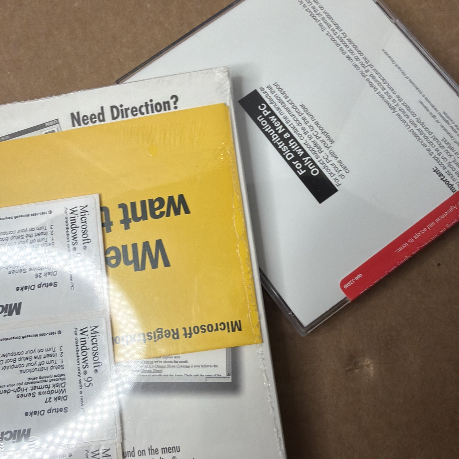 Microsoft Windows 95 Install CD-ROM Product Key & User Guide