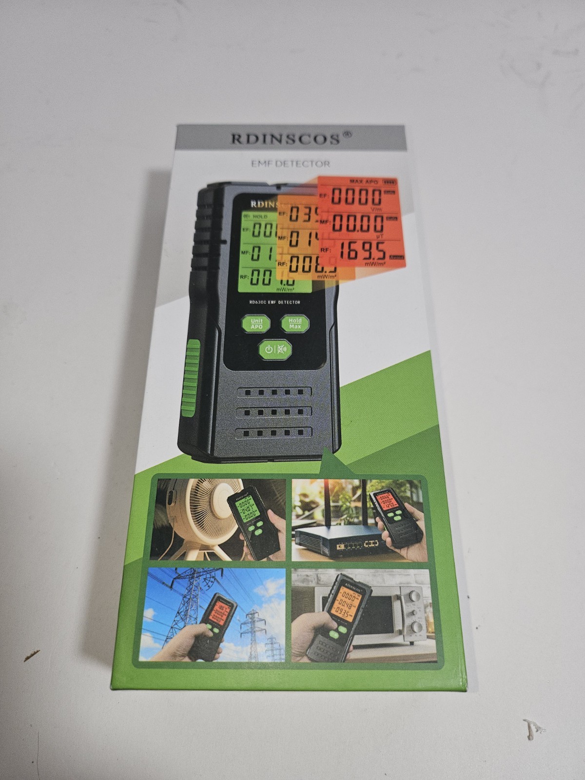 EMF Meter By RDINSCOS New In box Electromagnetic 3-1 Detector