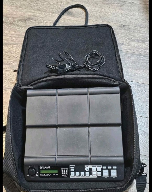 Yamaha DTXM12 DTX-Multi 12 Electronic Percussion Pad + Free Case & Mount