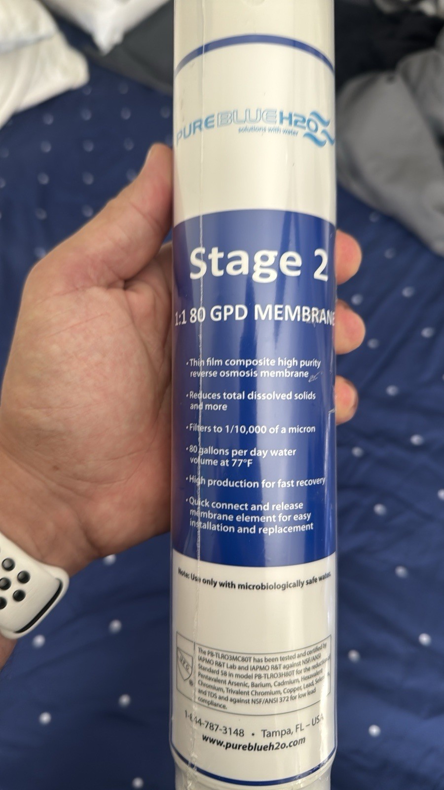 Pure Blue H2O Stage 2 Reverse Osmosis Membrane